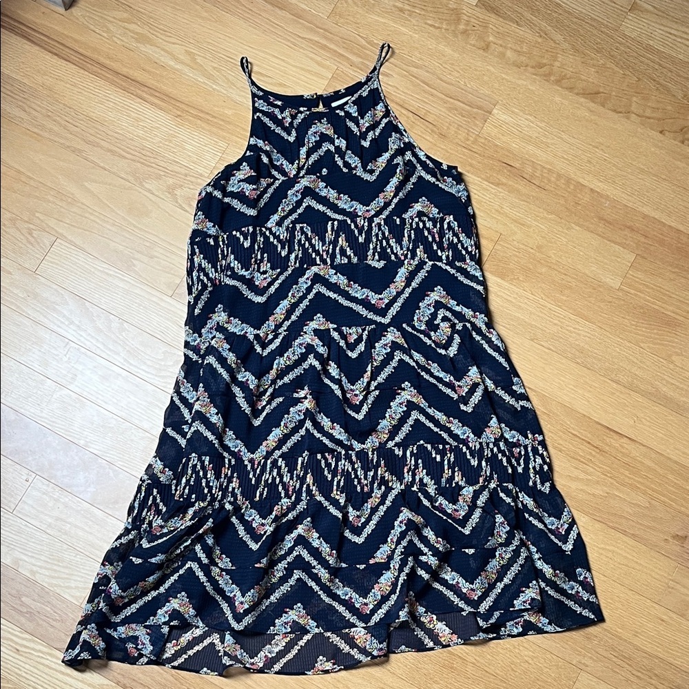HD in Paris Navy Floral Multilayer Dress